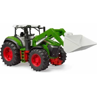 Bruder 03452 ROADMAX Traktor s čelným nakladačom a vozidlomBruder 3452