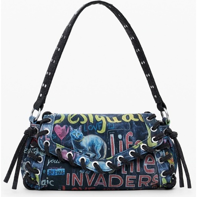 Desigual štýlová dámska kabelka 27.0X12.0X8.0cm Modrá