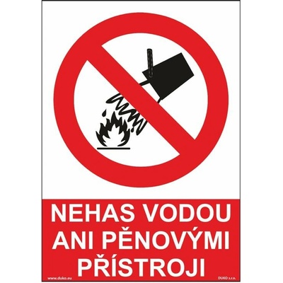 DUKO NEHAS VODOU ANI PĚNOVÝMI PŘÍSTROJI Formát: 210 x 297 mm, Materiál: samolepící vinylová fólie