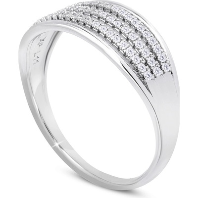 Biju Dámský rhodiovaný členitý se zirkony 4000343 11