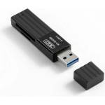 XO DK05B Четец на карти USB - SD/ MicroSD BLACK XO-DK05B (XO-DK05B)