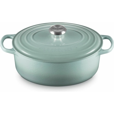 Le Creuset Kastrol SIGNATURE 29 cm 4,7 l oválný SEA SALT litina