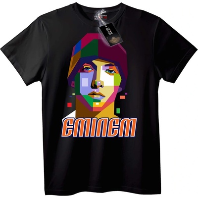 NOONEBRAND Тениска Eminem Geometric Art - 6XL, Black