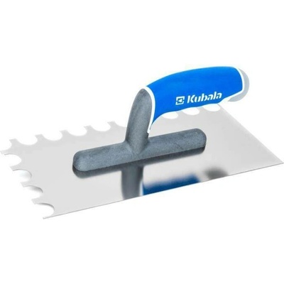 Hladítko nerezové s půlkulatými zuby MASTERLINE XL 130 x 270 mm, zub 15 X 20