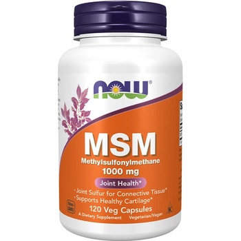 Now Foods MSM Methylsulfonylmethan 1000 mg 120 kapsúl