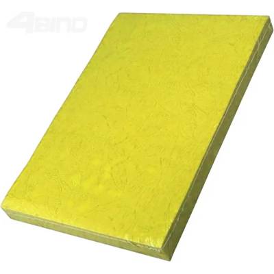 4BIND Desky pro vazbu Delta (imit. kůže) 230g, A4 žlutá, 100ks