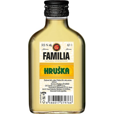 Familia Hruška 37,5% 0,1 l (čistá fľaša)