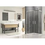 SanSwiss Полукръгла душ кабина с плъзгащи се врати SanSwiss Ocelia 90x90 см (OCER550905007)
