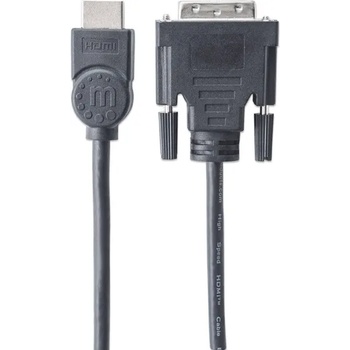 Manhattan Кабел Manhattan, от HDMI(м) към DVI-D(м), 1.8m, черен