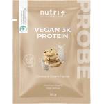 nutri + Пробен размер на вегански 3K протеин на прах - Cookies & Cream