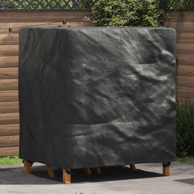 vidaXL Покривало за мебели Едноцветен Черно 116 x 100 x 120 см 210D (4105711)