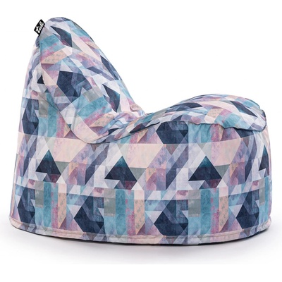 Tuli sedací vak Moka snímateľný poťah polyester vzor pastel