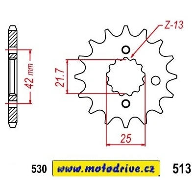 ČZ Řetězová sada Suzuki SV 1000 03-07