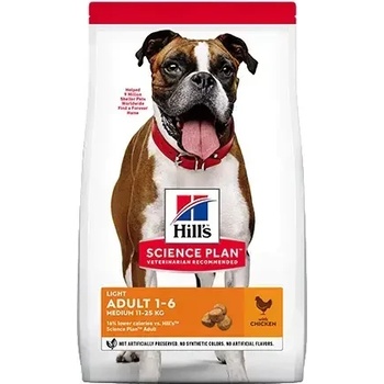 Hill's Храна за куче Hills Dog Adult Medium LIGHT 2.5kg с пилешко (604282)