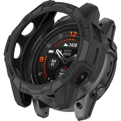 PROTEMIO 78468 TPU HALF COVER Kryt pro Garmin Epix Pro 47mm / Epix Pro Gen2 47mm černý