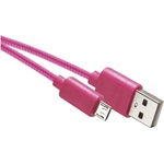 EMOS USB кабел 2.0 A/M micro B/M 1 м розов 71559 (2335070640)