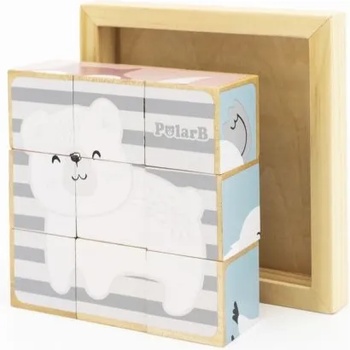 Image 1 of Viga Toys - Дървени кубчета - Полярно мече (44024)