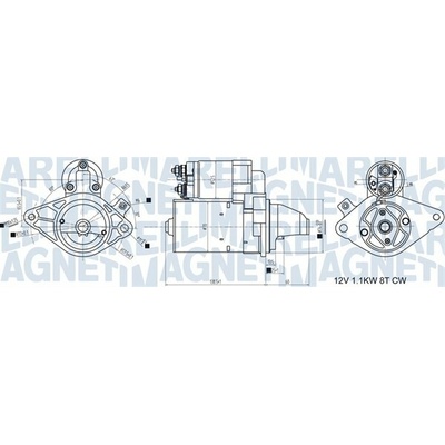 Štartér MAGNETI MARELLI 063721407010