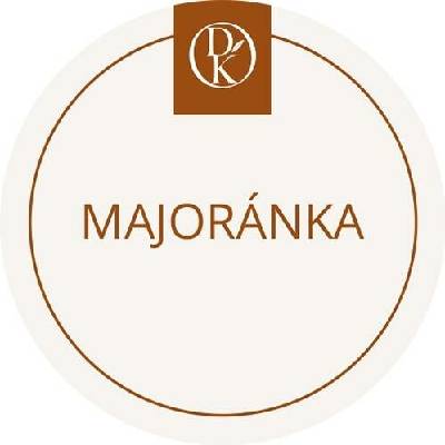 Davídkovo koření Etiketa Majoránka béžová průměr 4,5 cm 1 ks