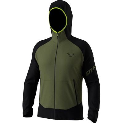 Dynafit Мъжко поларено яке Dynafit Transalper Light Polartec Hoody Fleece jacket - Black Out / Military Green - размер 50 (005-7107-0213)