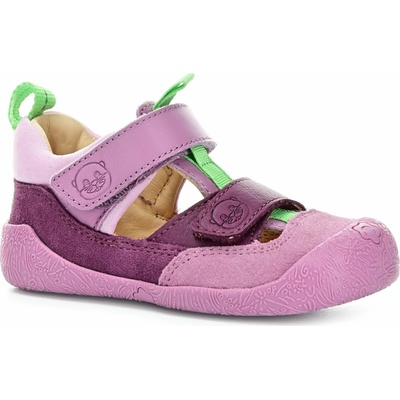 Affenzahn Prewalker Sandal Leather Freely ružová fialová