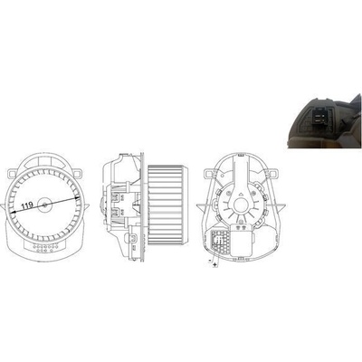 Vnitřní ventilátor MAHLE AB 258 000S