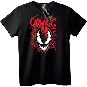 NOONEBRAND Тениска Черепът на Carnage - 2XL, White
