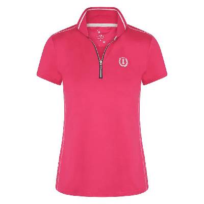 Ruby Woman Short Sleeve Polo - Pink (Bright Rose)