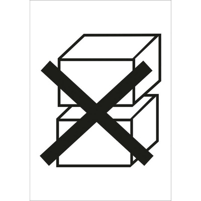 Walteco Nestohovať/Do not stack - piktogram, 70x100mm, samolepka Množstvo: 1 ks , 20122