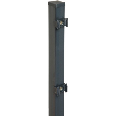 Floraworld Sloupek s upínacími deskami antracit 4 x 4 x 240 cm