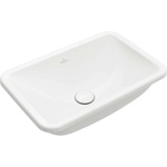 Villeroy & Boch Loop&Friends - Мивка за вграждане, 61x41 см, с преливник, CeramicPlus, алпийско бяло 4A6500R1 (4A6500R1)