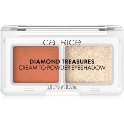 Catrice Diamond Treasures duo oční stíny 050 Peach Gleam 2,8 g