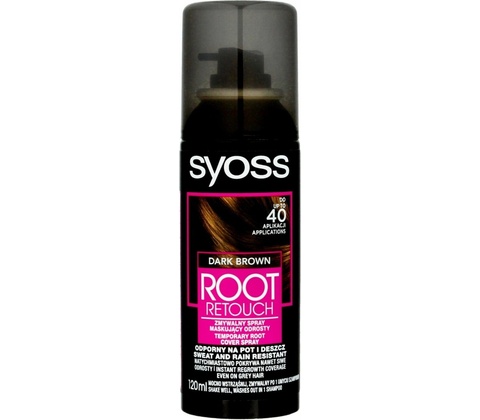 Syoss Root Retoucher tmavě hnědý sprej na odrosty 120 ml