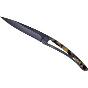 DEEJO 1gc013 turtle black / Ултралек джобен нож със синтетична дръжка от черупка на костенурка (1gc013)
