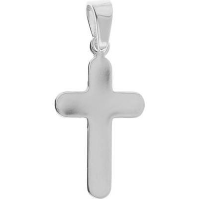Argento Strieborný prívesok krížik 85896