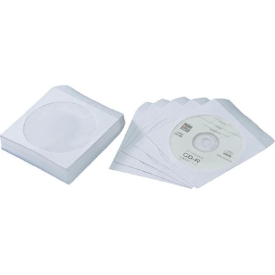 Obálky na CD 125x125 s okienkom 100 ks