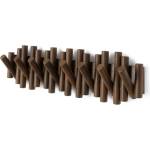 Umbra hk ltd (Канада) Закачалка за стена umbra picket rail с 8 бр. куки - цвят орех (umbra 1023554-746)