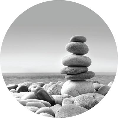 AG Design CR3307 Samolepicí vliesová fototapeta Stone Pyramid rozměry 140 x 140 cm