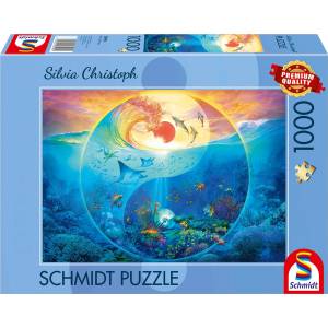 Schmidt Spiele Пъзел Schmidt от 1000 части - Ин и Ян: Царството на морските обитатели (58594)