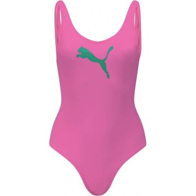 PUMA Бански костюм Puma Women's One Piece Swimsuit - Fluo Pink