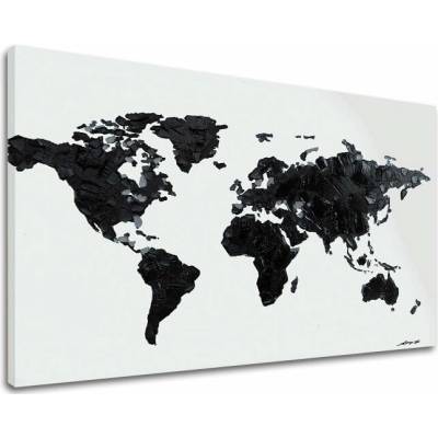 Obraz na plátne MAPA SVETA - 110x70 cm