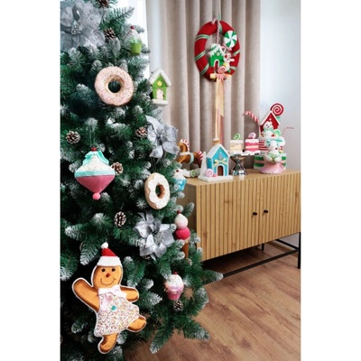 Dekorace MagicHome Vánoce, Candy Line Perníček, 19x3x32 cm