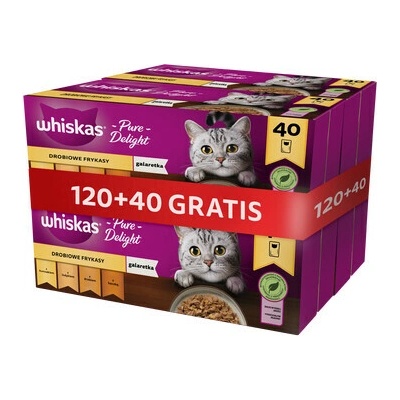 Whiskas Adult kuře kachna drůbeží krůtí v želé 120 x 85 g