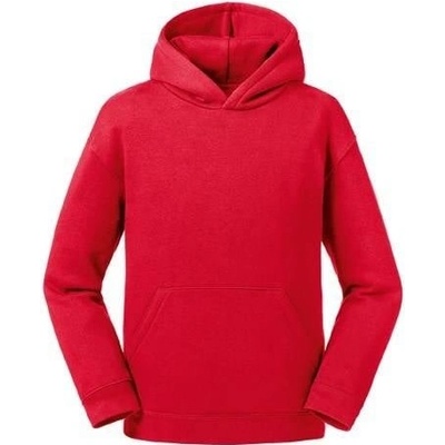 Red Authentic Russell Hooded Sweatshirt for Children