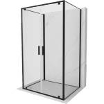 Mexen Exo-BR Duo 3S Душ кабина 3-стенна отваряема 90 x 85 см, прозрачна, черна (8182-090-085-70-00-3S)