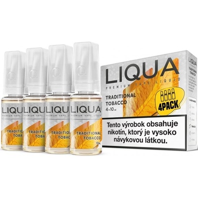 Ritchy Liqua Elements 4Pack Traditional tobacco 4 x 10 ml 3 mg