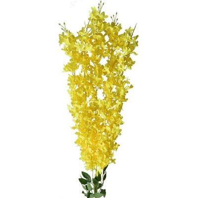 Dekorácia previsnutá kvetina so žltými kvetmi - 6*6*80 cm - Clayre & Eef