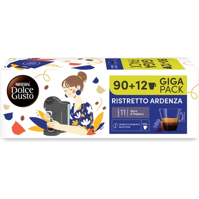 NESCAFÉ Промо пакет кафе капсули NESCAFE Dolce Gusto - Ristretto Ardenza, 102 напитки (14509399)