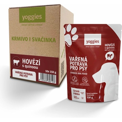 Yoggies hovädzie mäso s quinoou 10 x 150 g