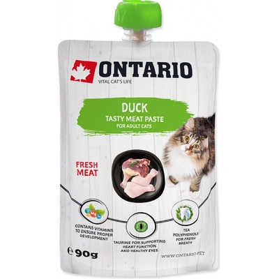 Ontario Cat duck tasty meat paste 12 x 90 g